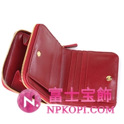 ミュウミュウ MIU MIU 二つ折り財布 財布 サイフ レッド 5M0522-ST.COCCO-LUX-RUBINO
